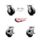 Service Caster 5 Inch Glass Filled Nylon Caster Set with Roller Bearings 2 Swivel Lock 2 Brake SCC-30CS520-GFNR-BSL-2-TLB-2 - alternate 4